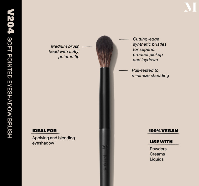 V204 Soft Pointed Eyeshadow Brush - Image 2 out of 2