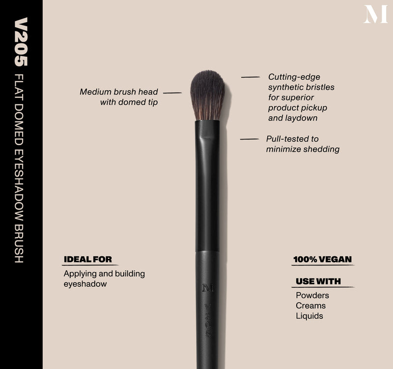 V205 Flat Domed Eyeshadow Brush - Image 2 out of 2