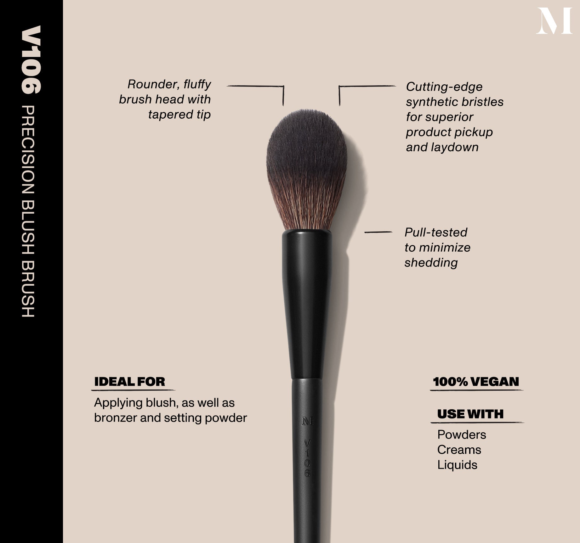 V106 Precision Blush Brush - Image 2