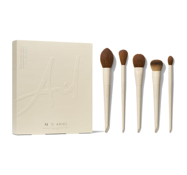 Signature Face 5-Piece Brush Set - Brushes and Packaging